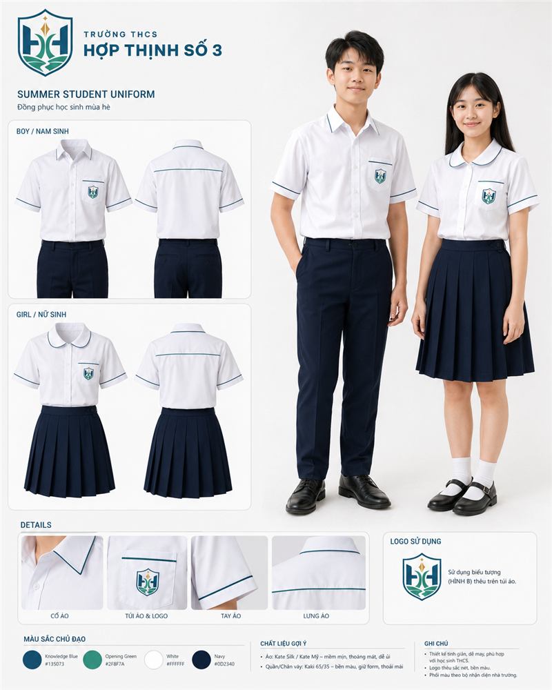 Đồng phục học sinh mùa hè