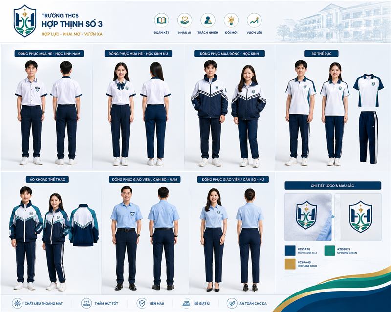 Bảng tổng hợp đồng phục