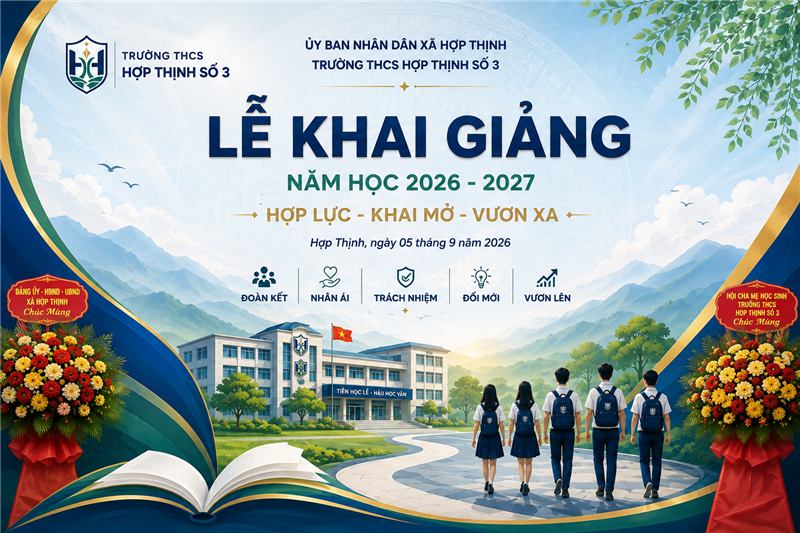 Phông khai giảng toàn cảnh