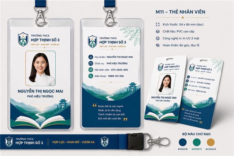 Thẻ nhân viên và dây đeo